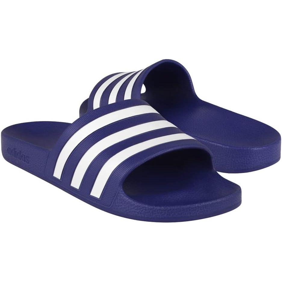 imageadidas Womens Adilette Aqua Slide SandalCrew BlueWhiteCrew Blue