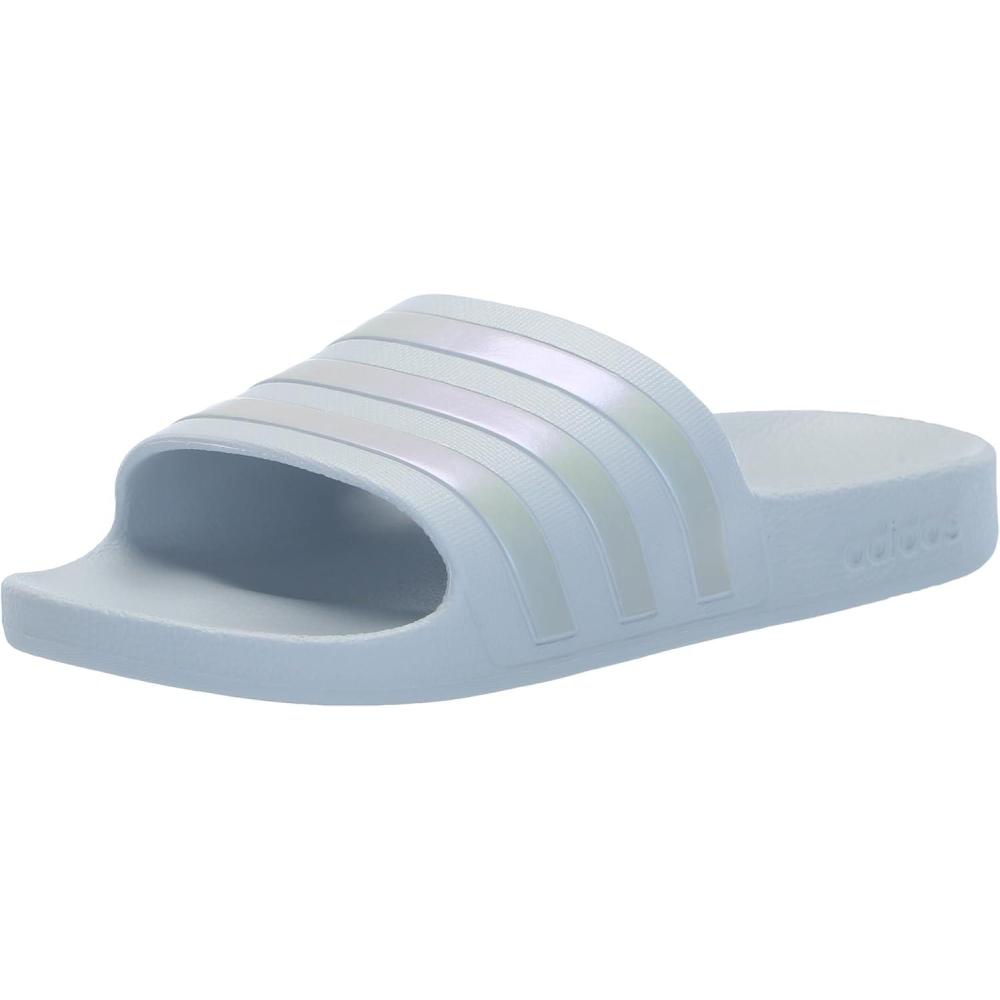 imageadidas Womens Adilette Aqua Slide SandalHalo BlueHalo BlueHalo Blue