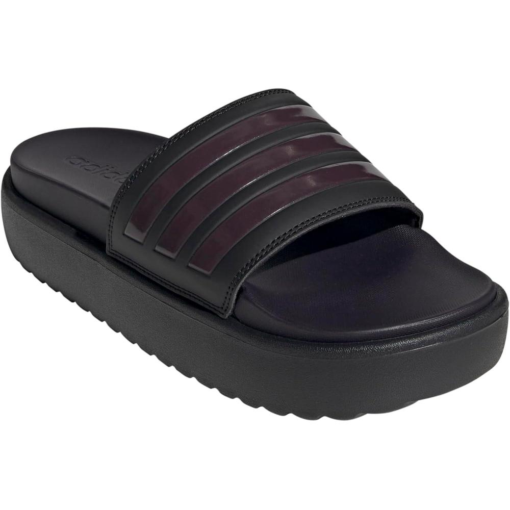 imageadidas Womens Adilette Platform SandalBlackAurora MetAurora Black