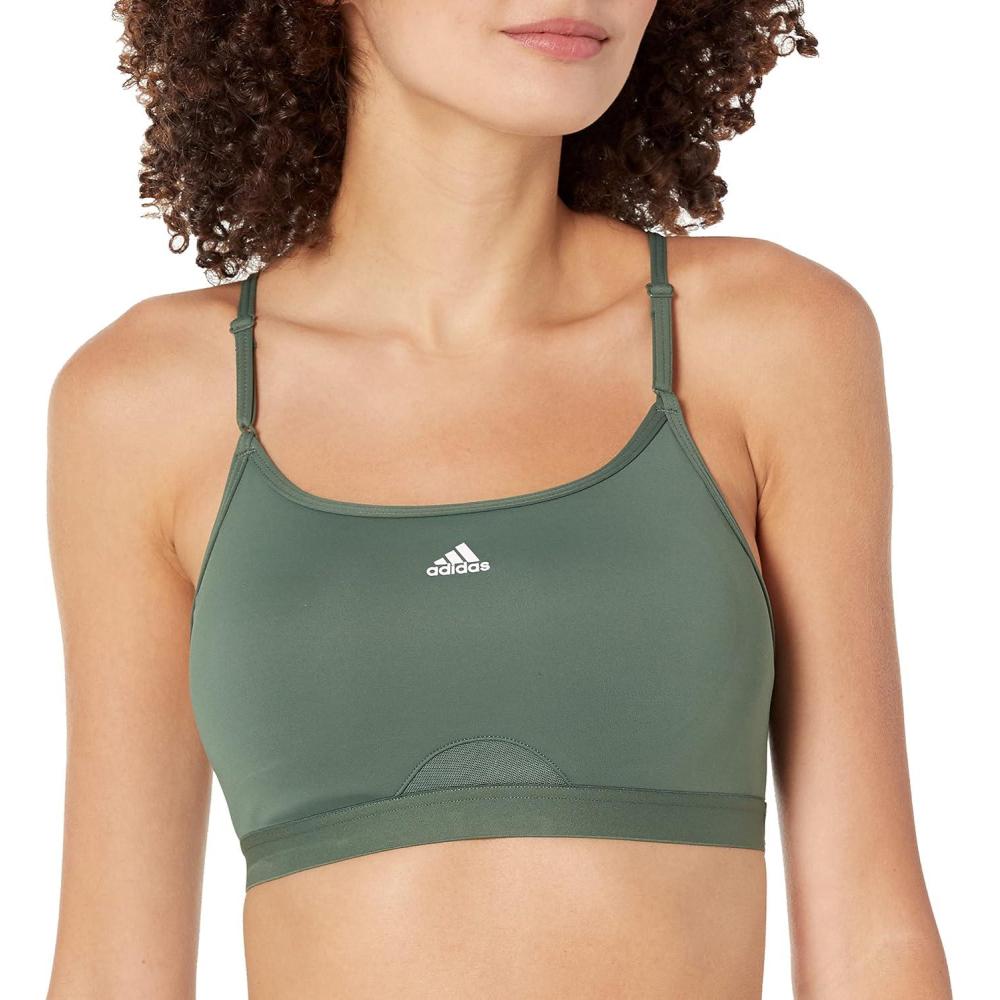 imageadidas Womens Aeroreact Training Light Support BraGreen