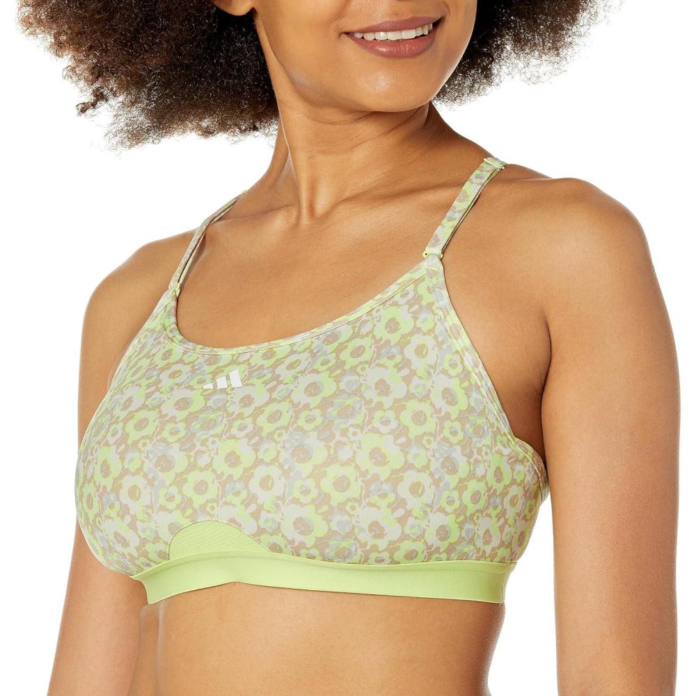 imageadidas Womens Aeroreact Training Light Support BraPulse LimePrint