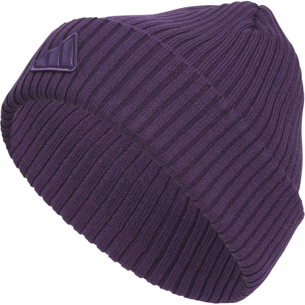 imageadidas Womens Altitude Beanie  Standard Fit Cuffed Knit Winter HatAurora Plum Purple20