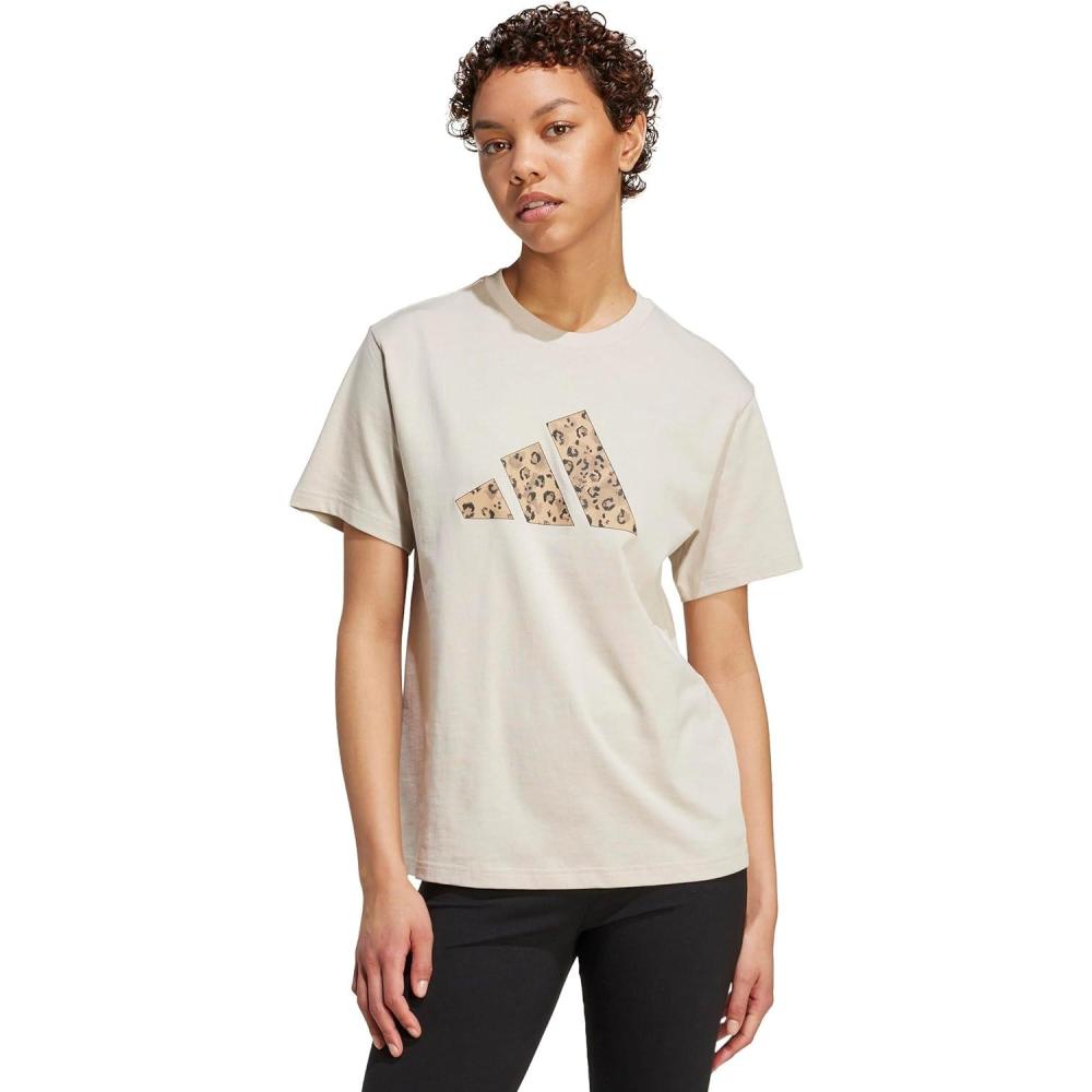 imageadidas Womens Animal Print Graphic TShirtWonder Alumina