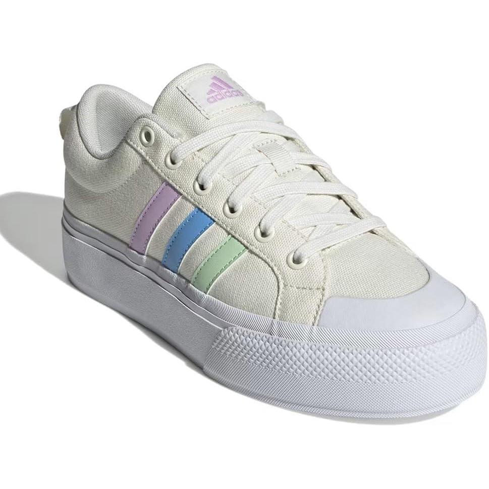 imageadidas Womens Bravada 20 Platform SneakerOff WhiteSemi Blue BurstBliss Lilac