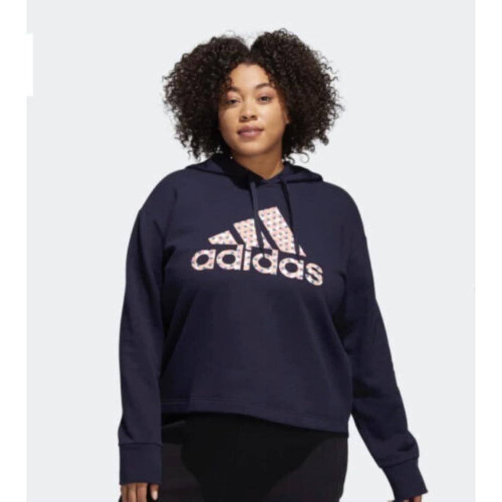 imageadidas Womens Essentials Logo Fleece HoodieLegend Ink