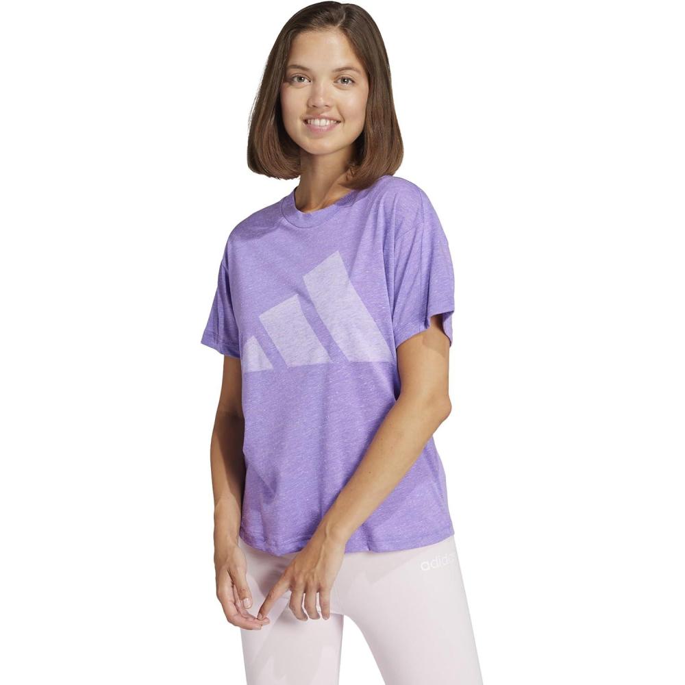 imageadidas Womens Essentials Winners TShirtViolet FusionWhite
