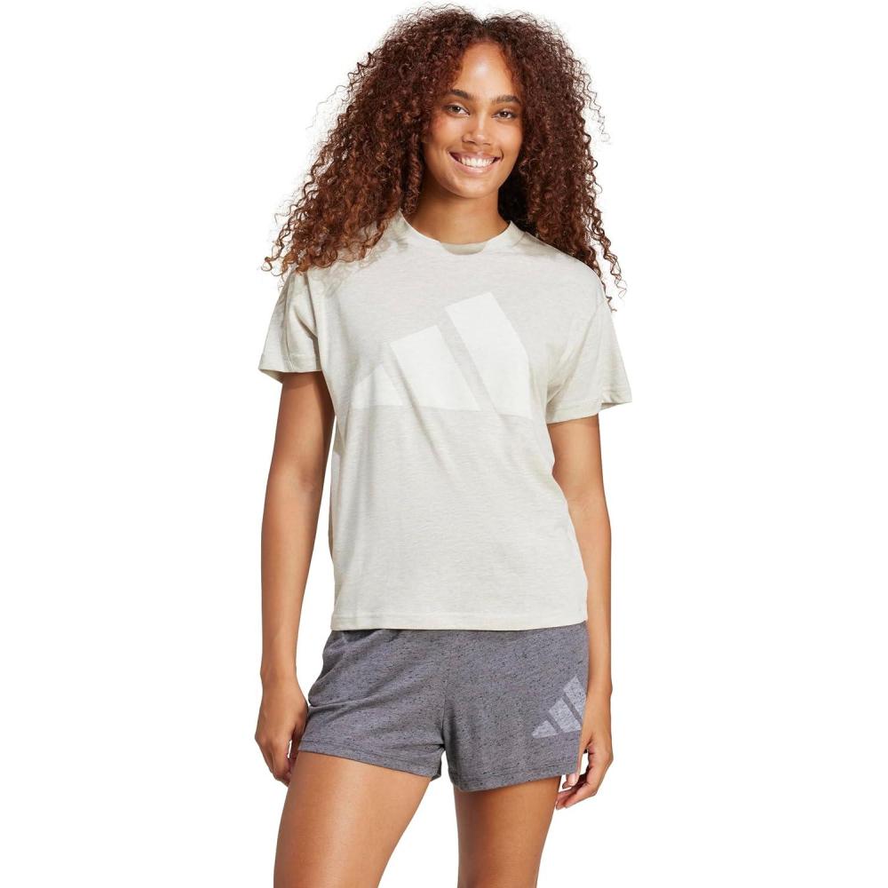 imageadidas Womens Essentials Winners TShirtWonder AluminaWhite
