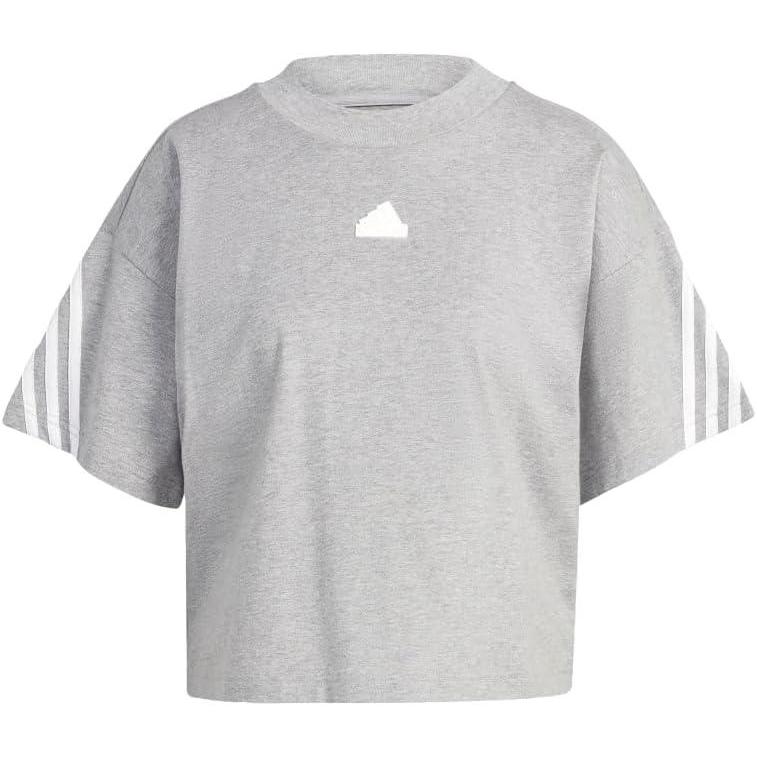 imageadidas Womens Future Icon Three Stripes TShirtMedium Grey Heather 2023