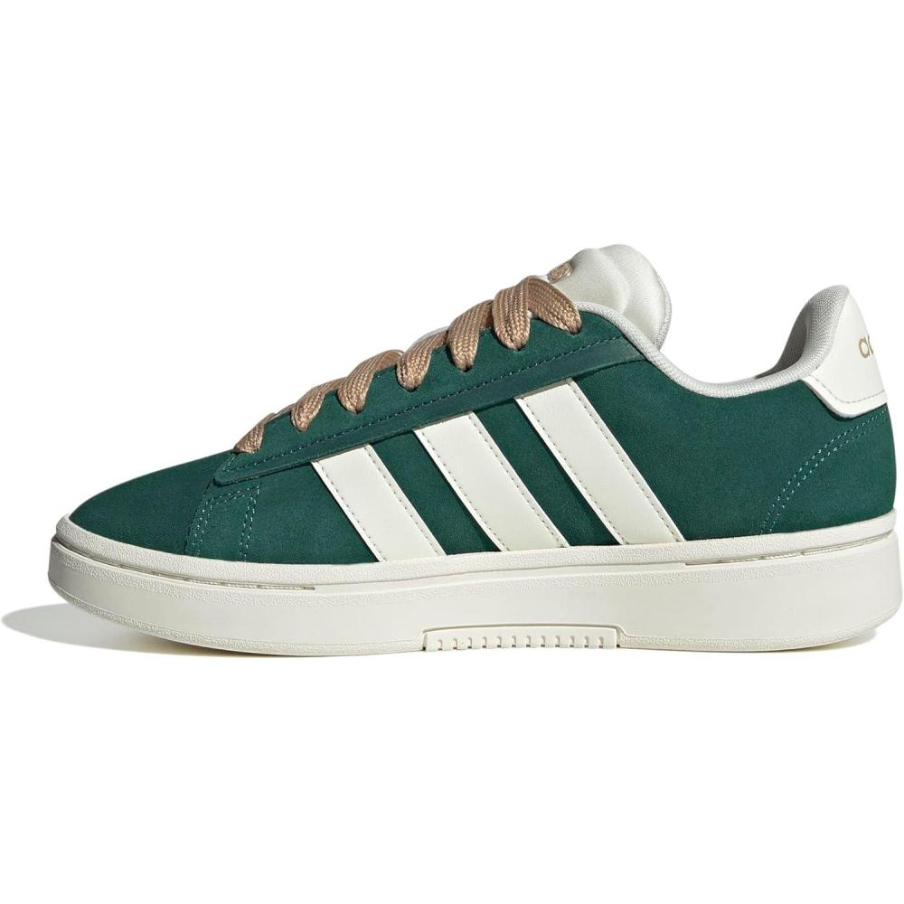 imageadidas Womens Grand Court Alpha 00s ShoesCollegiate GreenOff WhiteMagic Beige