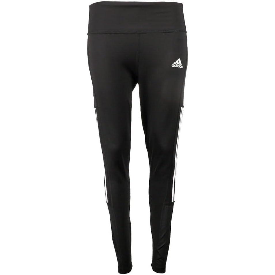 imageadidas Womens Lightweight High Rise 3Stripe Mesh 78 LeggingsBlack