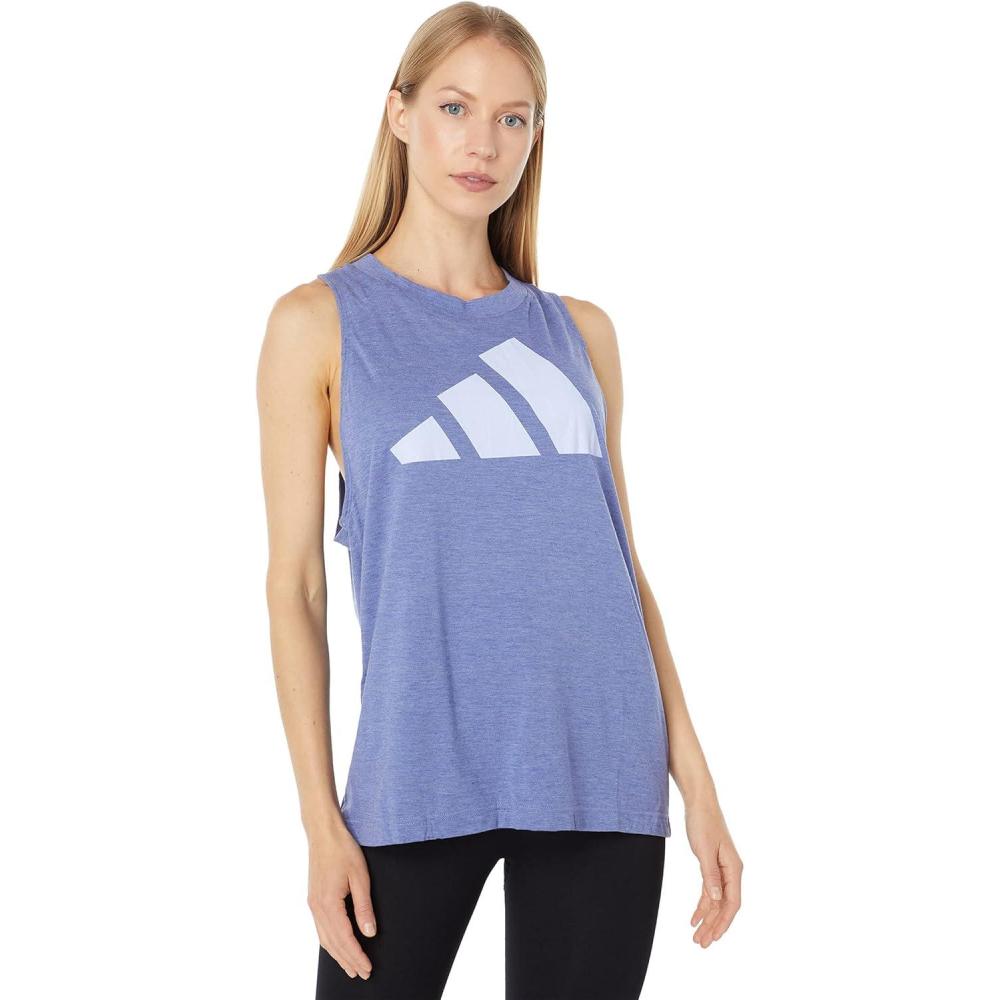 imageadidas Womens Loungewear Essentials Loose Logo Tank TopOrbit Violet Melange