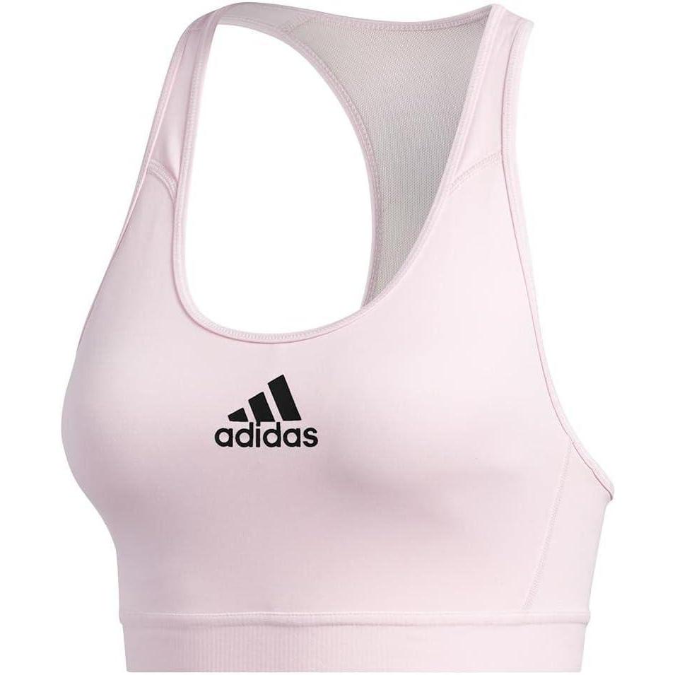 imageadidas Womens Medium Suppor Racer Back Dont Rest Alphaskin Padded Bra W Removable PadsClear Pink