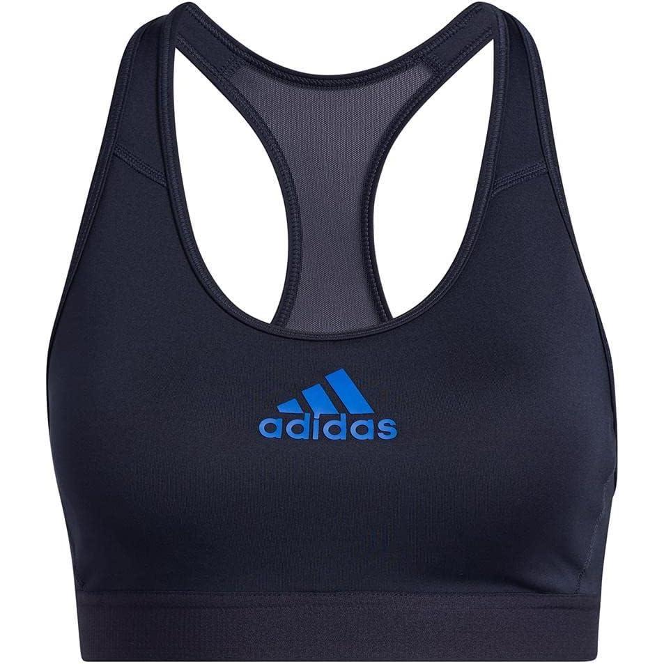 imageadidas Womens Medium Suppor Racer Back Dont Rest Alphaskin Padded Bra W Removable PadsLengend InkBold Blue