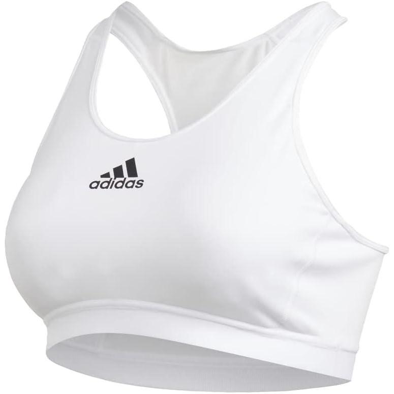 imageadidas Womens Medium Suppor Racer Back Dont Rest Alphaskin Padded Bra W Removable PadsWhite
