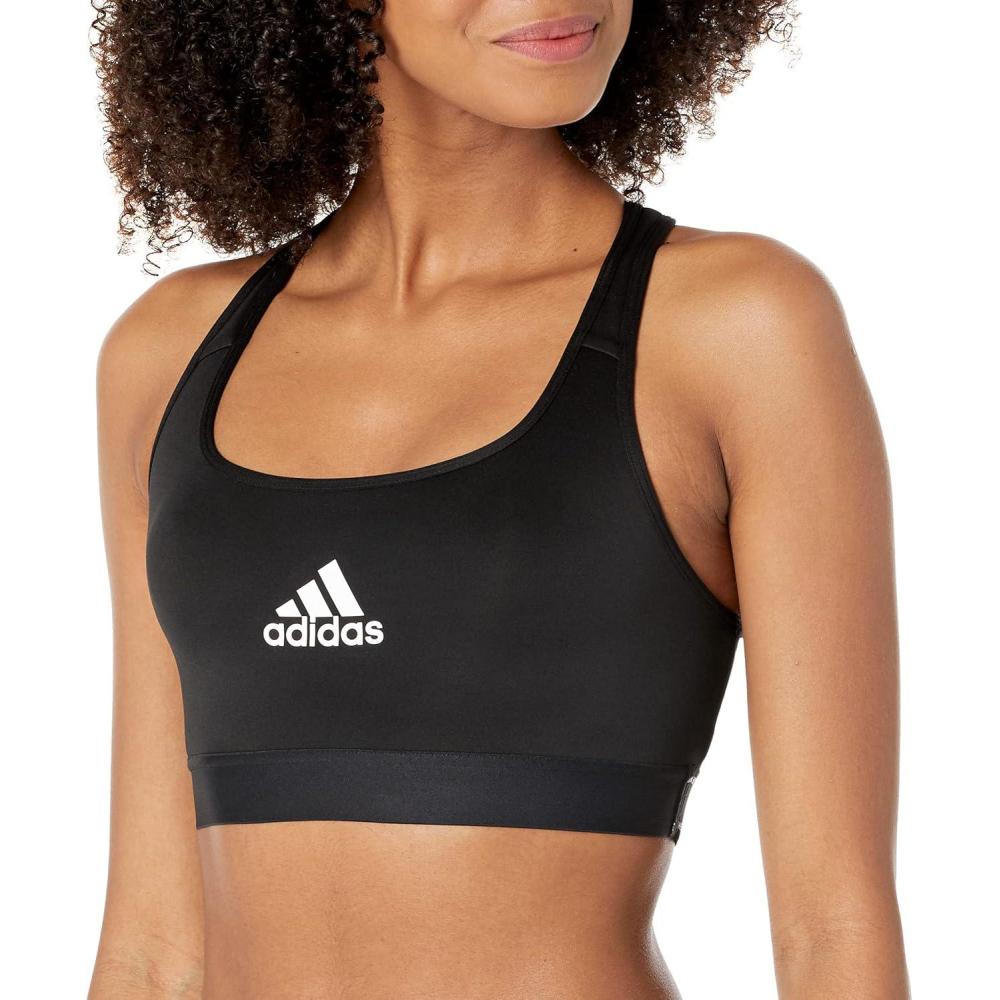 imageadidas Womens Powerreact Training Medium Support BraBlack