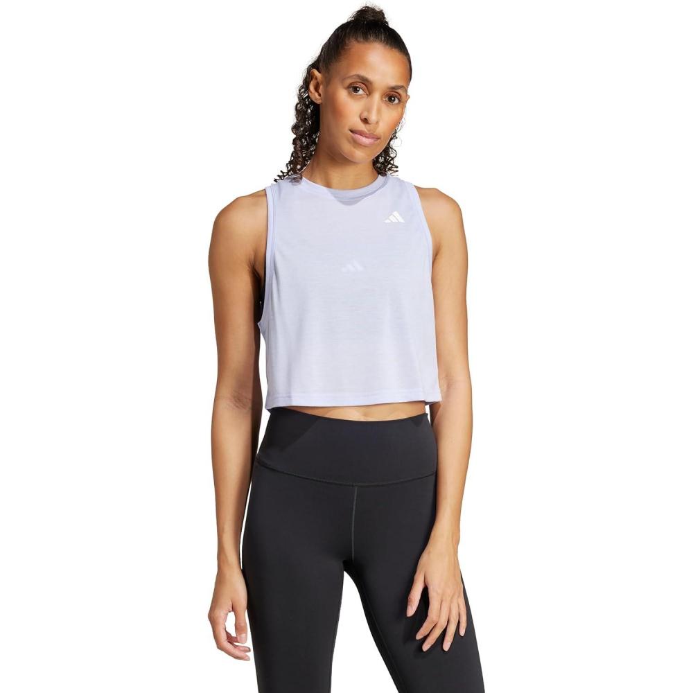 imageadidas Womens Train Essentials Boxy Tank TopViolet Tone