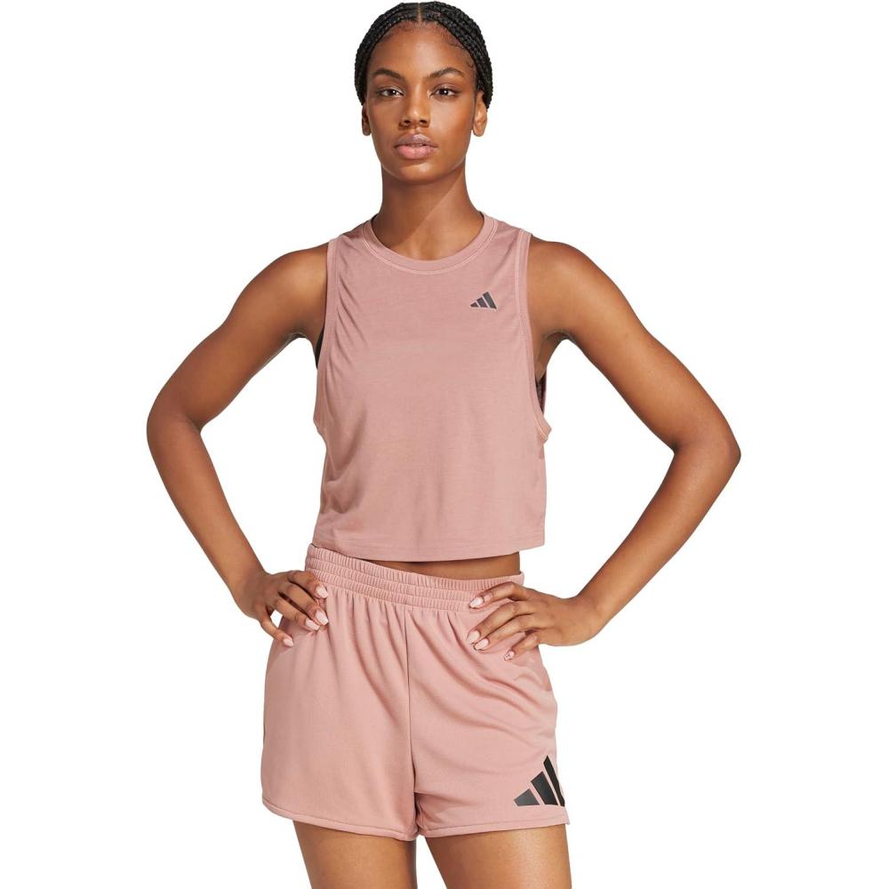 imageadidas Womens Train Essentials Boxy Tank TopWarm Clay