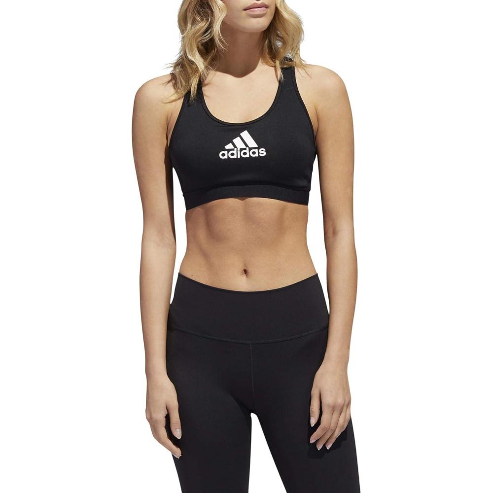 imageadidas Womens Training Dont Rest Alphaskin Sport Logo BraBlack