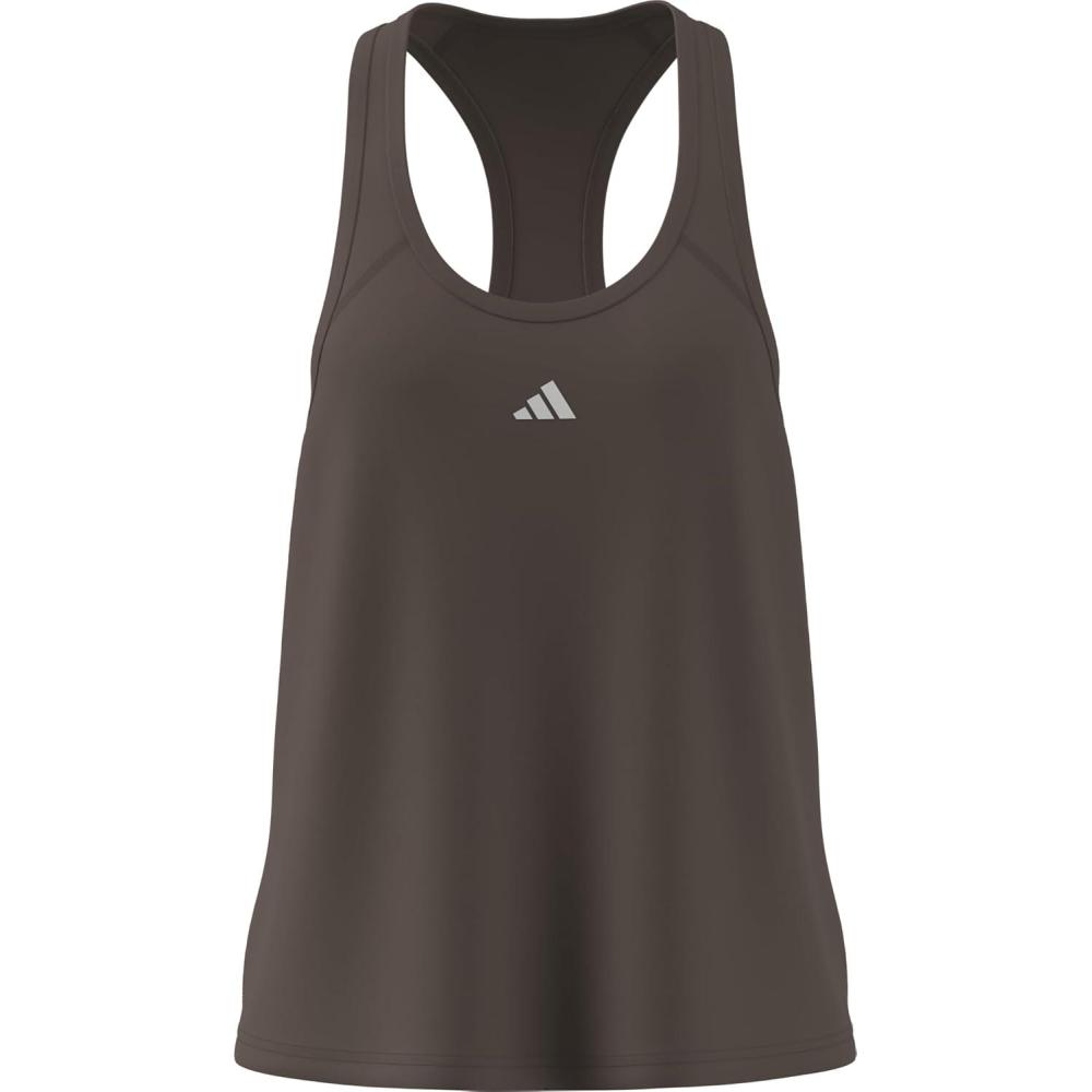 imageadidas Womens Training Essentials Minimal Branding RacerbackEarth StrataWhite