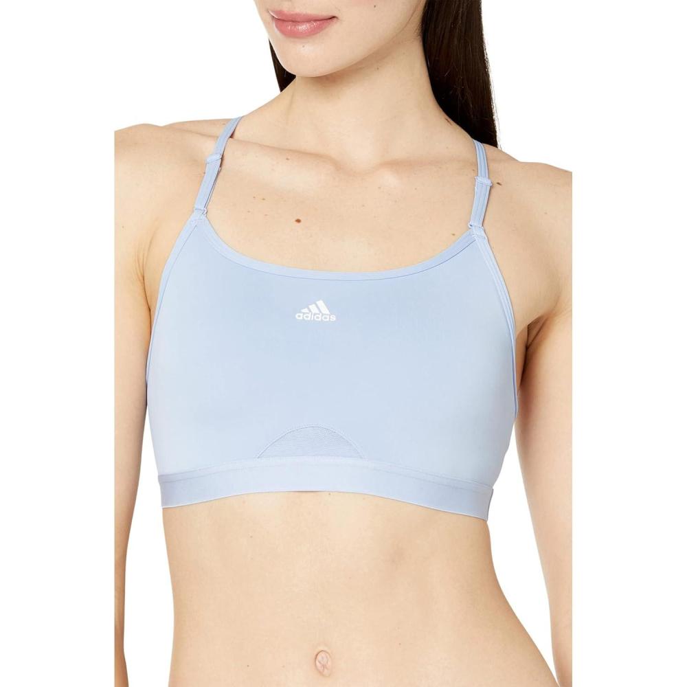 imageadidas Womens Training Light Support Good Level Bra PaddedBlue Dawn
