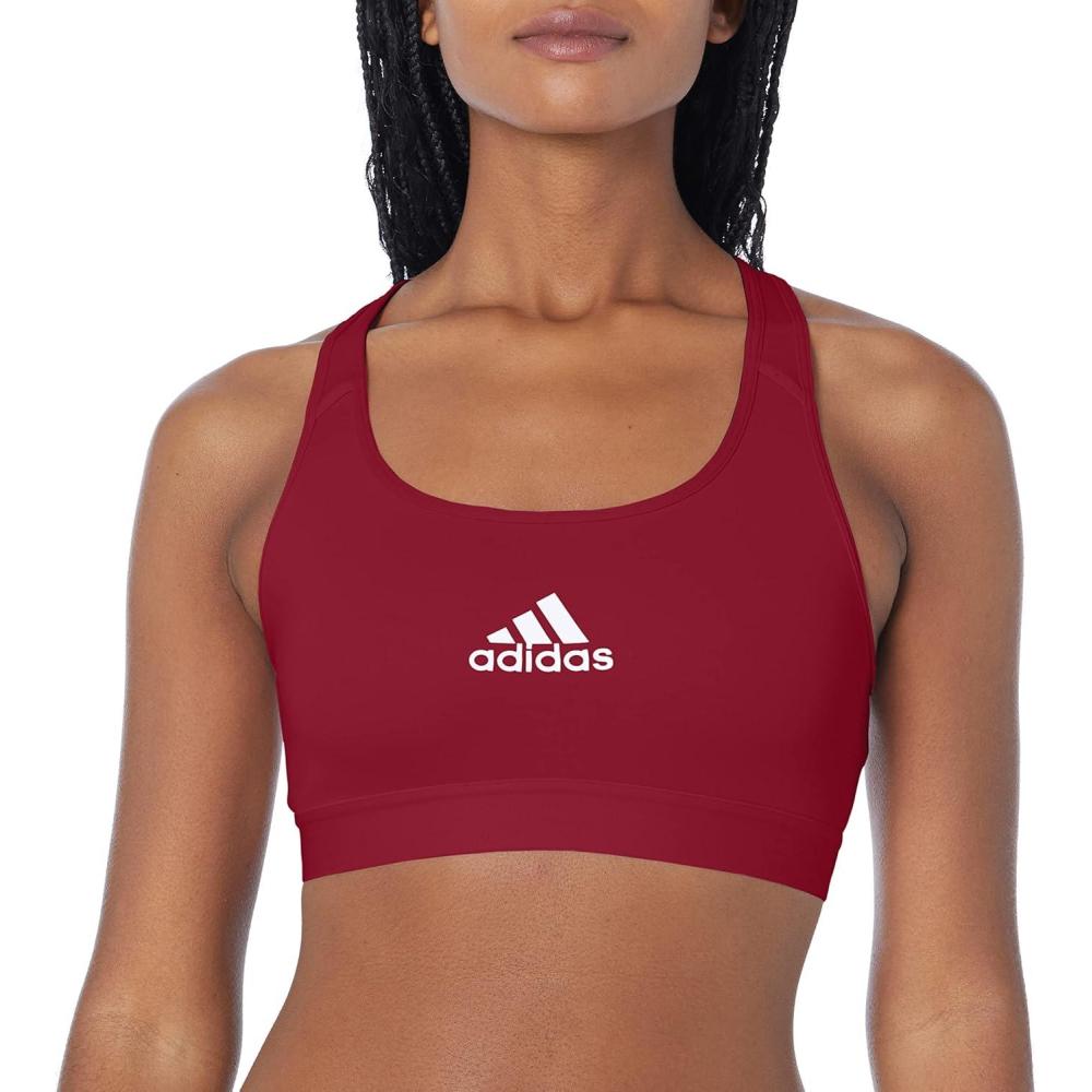 imageadidas Womens Training Medium Support Good Level Bra PaddedCollegiate Burgundy