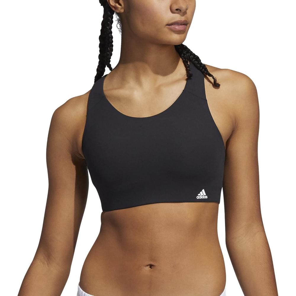 imageadidas Womens Ultimate AEROREADY Fitness Gym Training Pilates Yoga High Support Workout BraBlack
