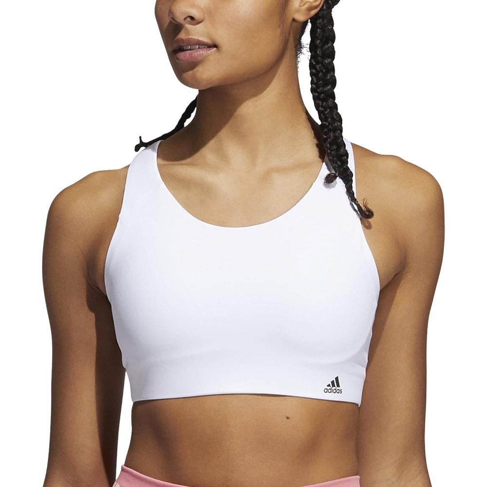 imageadidas Womens Ultimate AEROREADY Fitness Gym Training Pilates Yoga High Support Workout BraWhite