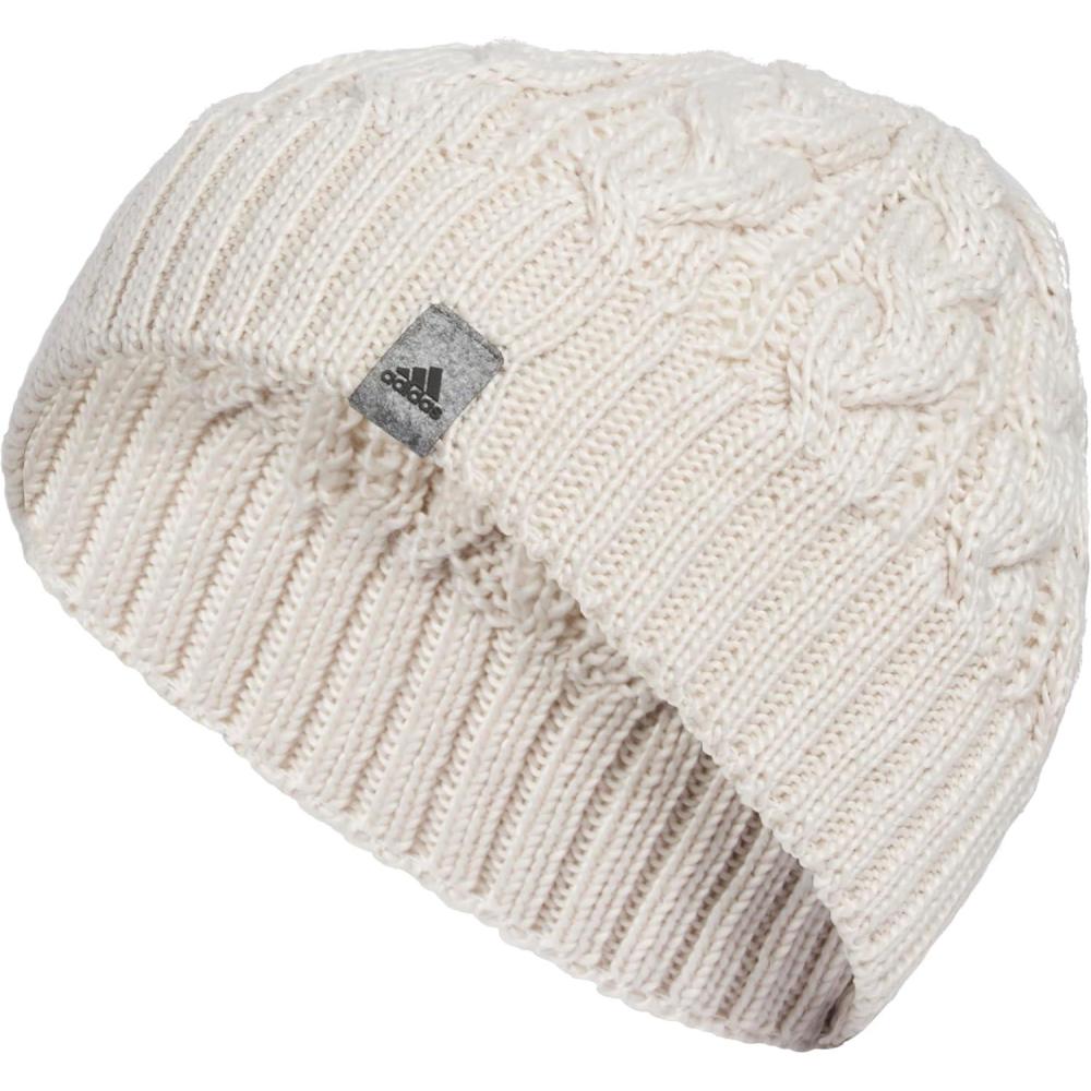 imageadidas Womens Whittier Beanie  Standard Fit Knit Winter Hat Skull CapAlumina Beige F23