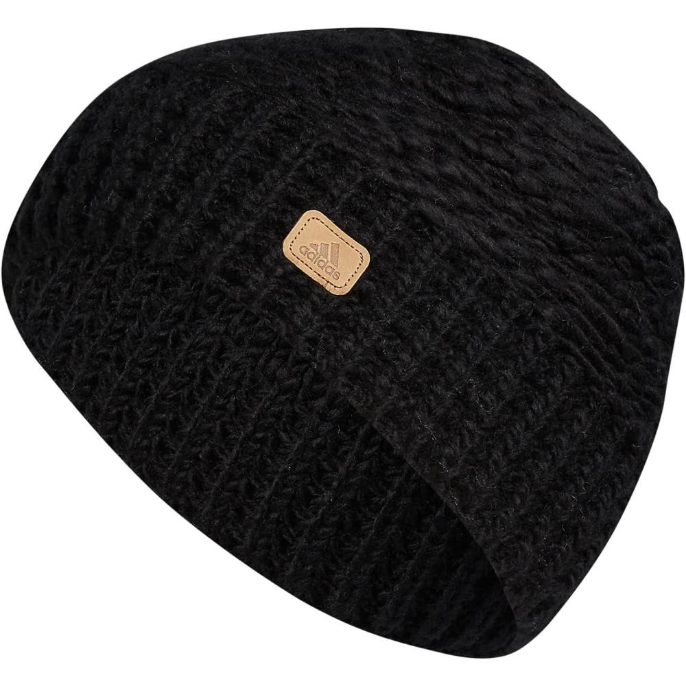 imageadidas Womens Whittier Beanie  Standard Fit Knit Winter Hat Skull CapBlack F21
