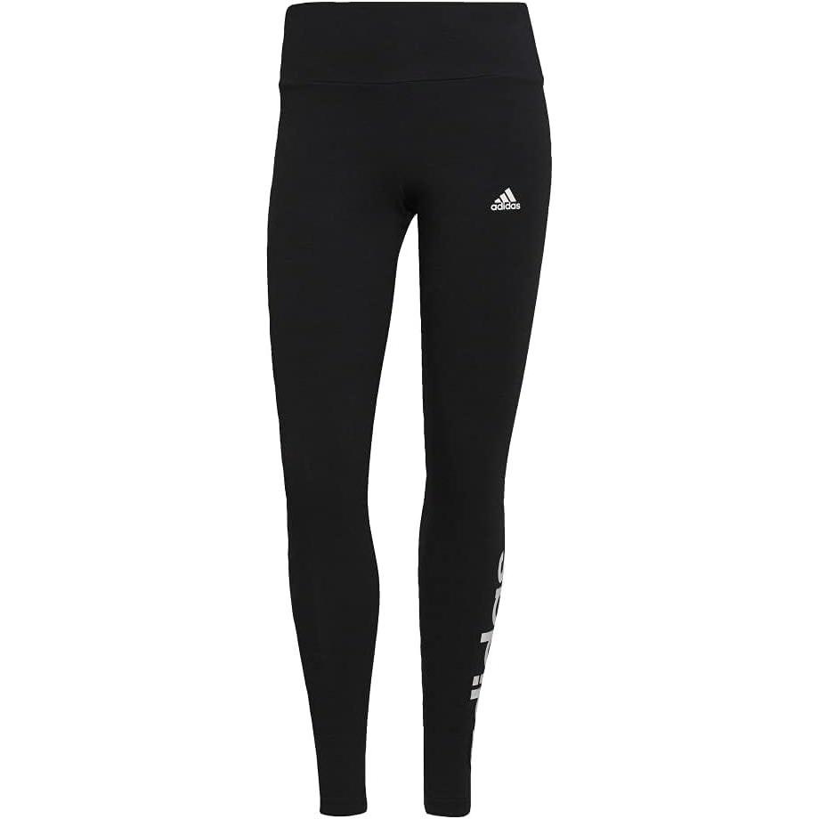 imageadidas womens Loungewear Essentials Highwaisted Logo Leggings Tights Core BlackWhite Medium US