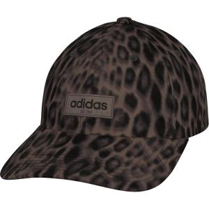 Adidas Unisex-Adult Court Relaxed Fit Strapback Hat(Essential Cheetah Black/Earth Strata Brown/Black)
