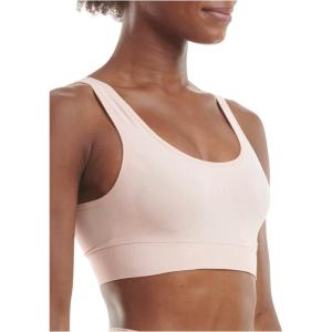 Adidas Women’s Micro Stretch Seamless Wireless Lounge Bra(Peach Whip)