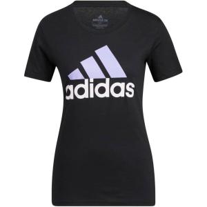 adidas Men’s Basic Badge Of Sport Tee(Black/Light Purple/Almost Pink)