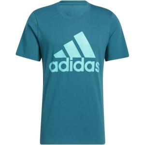 adidas Men’s Basic Badge Of Sport Tee(Legacy Teal/Mint Rush)
