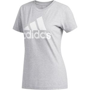 adidas Men’s Basic Badge Of Sport Tee(Medium Grey Heather/White)