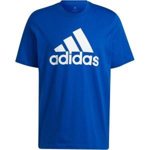 adidas Men’s Basic Badge Of Sport Tee(Team Royal Blue/White)
