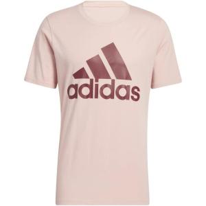 adidas Men’s Basic Badge Of Sport Tee(Wonder Mauve/Shadow Red)