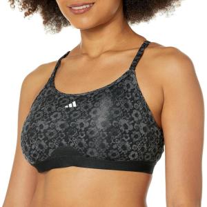 adidas Women’s Aeroreact Training Light Support Bra(Black/Print)