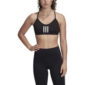 adidas Women’s All Me 3-Stripes Mesh Bra(Black/White)