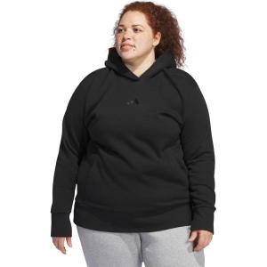 adidas Women’s All Szn Fleece Loose Hoodie(Black)