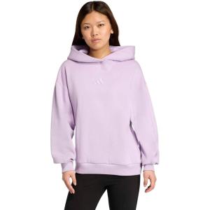 adidas Women’s All Szn Fleece Loose Hoodie(Powder Plum)