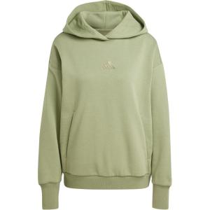 adidas Women’s All Szn Fleece Loose Hoodie(Tent Green)