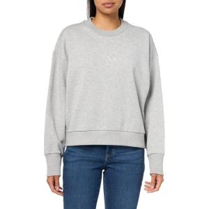 adidas Women’s All Szn Fleece Loose Sweatshirt(Medium Grey Heather)