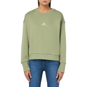 adidas Women’s All Szn Fleece Loose Sweatshirt(Tent Green)
