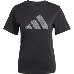 adidas Women’s Animal Print Graphic T-Shirt(Black)