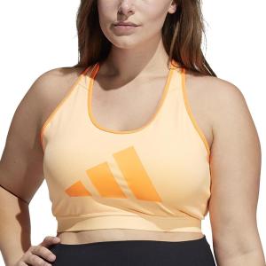 adidas Women’s Don’t Rest 3 Bars Bra(Acid Orange/Screaming Orange)