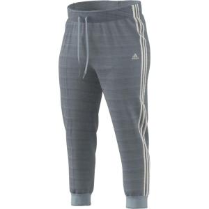 adidas Womens Essentials Fleece Tapered Cuff Pants(Wonder Blue/White)