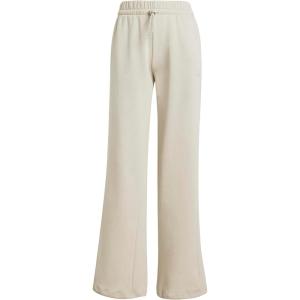 adidas Womens Essentials Small Logo Feelcozy Open Hem Pants(Wonder Alumina/White)