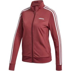adidas Women’s Essentials Warm-Up Slim 3-Stripes Track Jacket(Legacy Red)