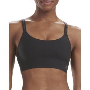 adidas Women’s Micro Flex Wireless Seamless Lounge Bra(Black/Forge Iron)